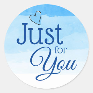 Adesivo Redondo Sombras de Azul Apenas para os Pinheiros-Presentes