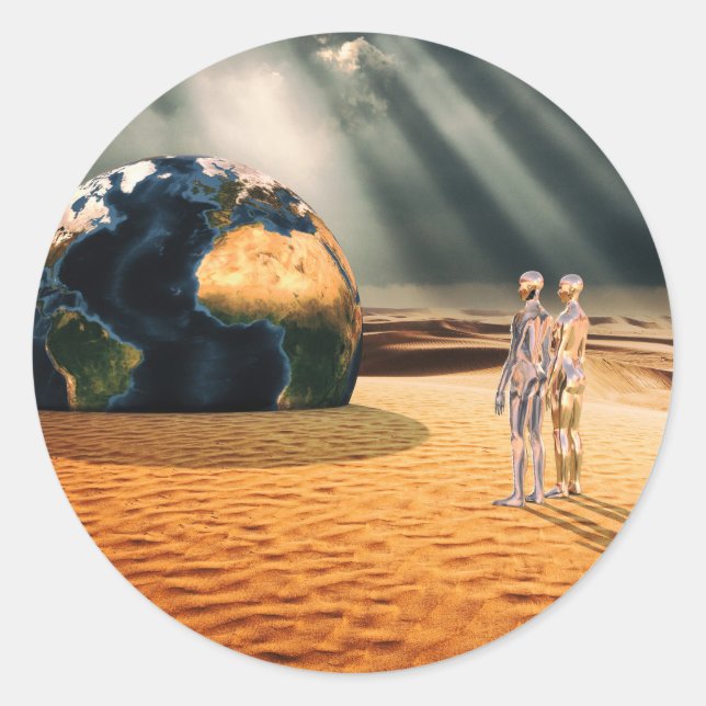 Adesivo Redondo Somewhere Else – Facing the World (Frente)