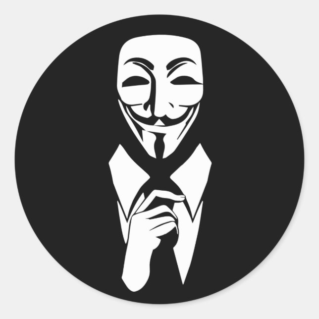 Adesivo Redondo Somos anônimos (Frente)