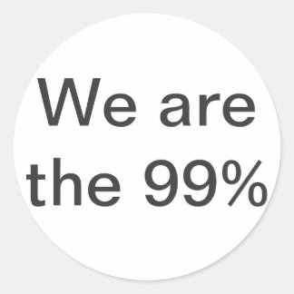 Adesivo Redondo Somos o autocolante de 99%