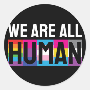 Adesivo Redondo Somos todos LGBTQIA+