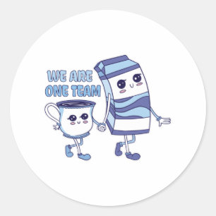 Adesivo Redondo Somos uma Equipe