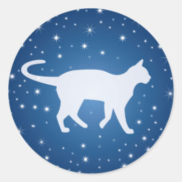 Adesivo Redondo Sonhando com as estrelas