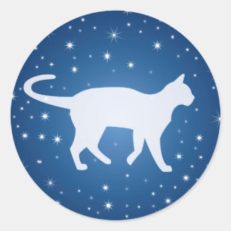 Adesivo Redondo Sonhando com as estrelas