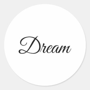 Adesivo Redondo Sonhe, Acredite, Crie, Inspire, Sorria, Imagine