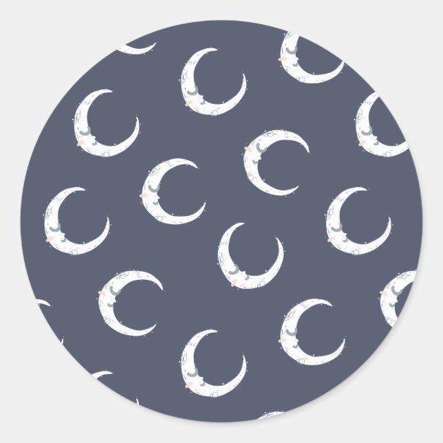 Adesivo Redondo Sonhe muito pequeno na festa do chá de fraldas da  (Frente)