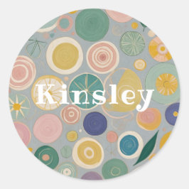 Adesivo Redondo Sonho Caleidoscópio Personalizado