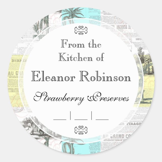 Adesivo Redondo Sonho Colonial Cockatoos (Frente)