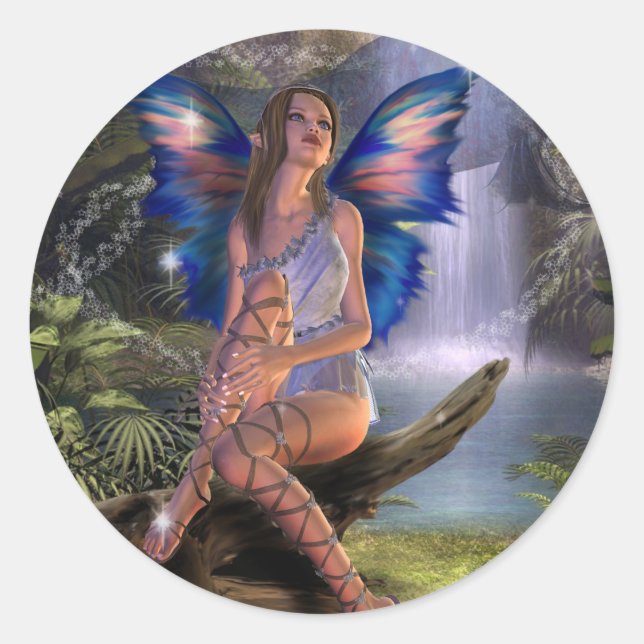 Adesivo Redondo Sonho de Dia (Stickers) (Frente)