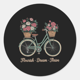 Adesivo Redondo Sonho Farto Thrive Floral