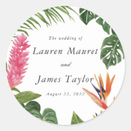 Adesivo Redondo Sonho tropical