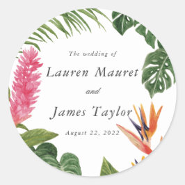 Adesivo Redondo Sonho tropical