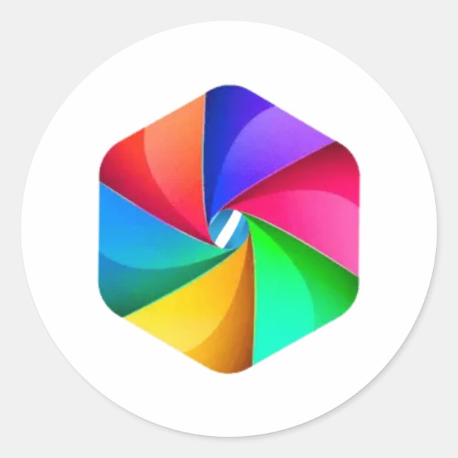 Adesivo Redondo Sonhos Celestiais. (Frente)