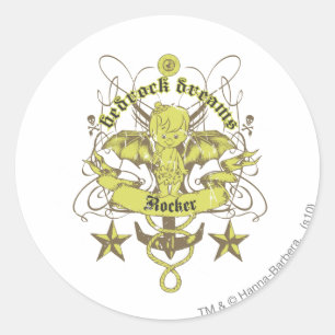 Adesivo Redondo Sonhos da terra firme do Bam Bam