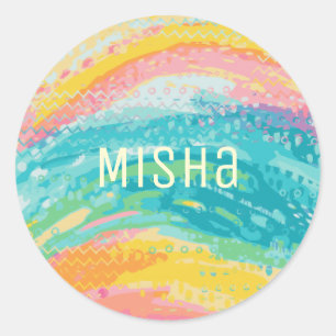 Adesivo Redondo Sonhos de Piscina tropical