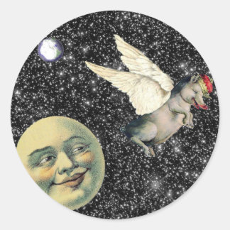 Adesivo Redondo Sonhos de Porcos