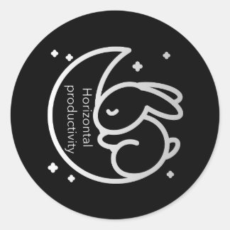 Adesivo Redondo Sono de produtividade horizontal