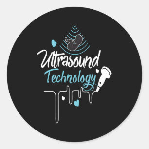 Adesivo Redondo Sonografia Ultrasound Tech
