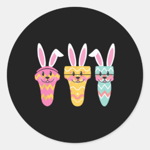 Adesivo Redondo Sonographer Eggcellly Easter Bunny Ultrasound Tec