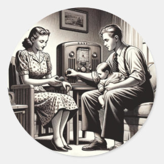 Adesivo Redondo Sons Viciados: Transmissão Em Todo Lugar.