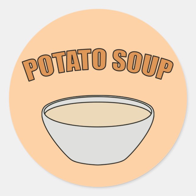 Adesivo Redondo Sopa de Batata (Frente)