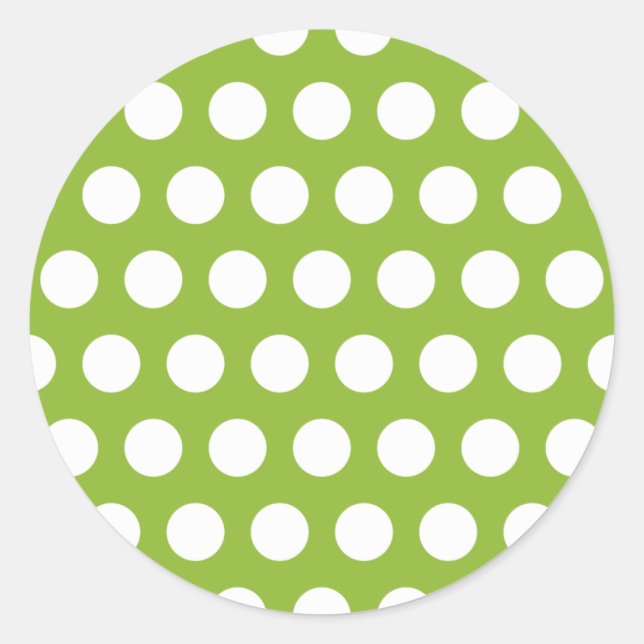 Adesivo Redondo Sopa de ervilha com pontos (Frente)