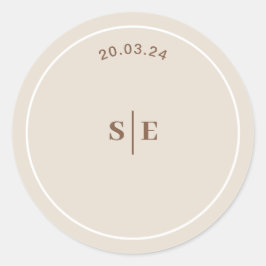 Adesivo Redondo Sophia Modern Desert Boho Envelope Sticker