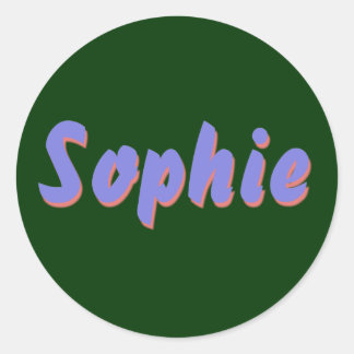 Adesivo Redondo Sophie Stickers