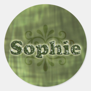 Adesivo Redondo Sophie verde