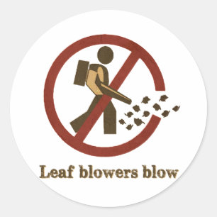 Adesivo Redondo soprador de folhas
