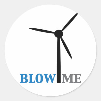 Adesivo Redondo sopre-me turbina eólica