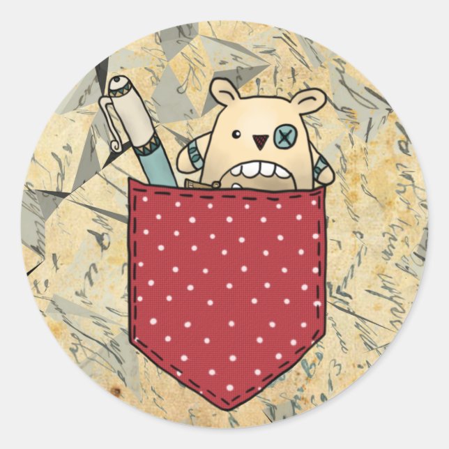 Adesivo Redondo Sorgenfressertasche (Frente)