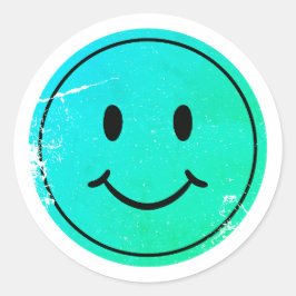 Adesivo Redondo Sorria Emoji Sticker