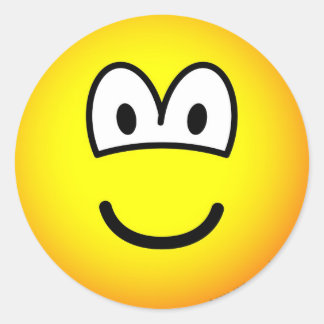 Adesivo Redondo Sorria, grande emoticção do tellow