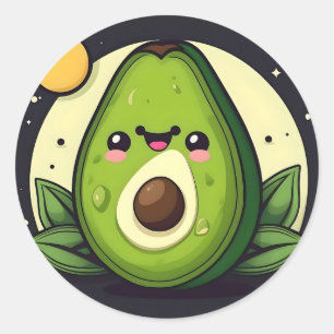 Adesivo Redondo Sorria Verde Avocado
