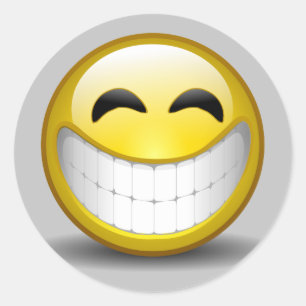Adesivo Redondo Sorriso grande