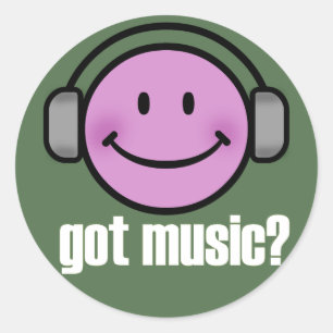 ADESIVO REDONDO SORRISO OBTIDO DA MÚSICA