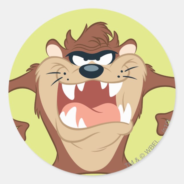 Adesivo Redondo Sorriso TAZ™ (Frente)