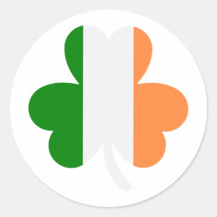 Adesivo Redondo Sorte - Abraça a Sorte dos Irlandeses