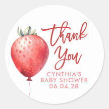 Sorte de Morango Balão Bonita Obrigado