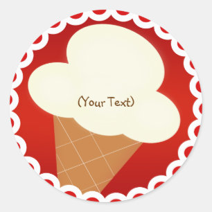 Adesivo Redondo Sorvete