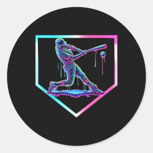 Adesivo Redondo Sorvete Bysebyll Drip Bysebyll Home Plate Boys B