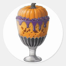 Sorvete de abóbora com aspersas