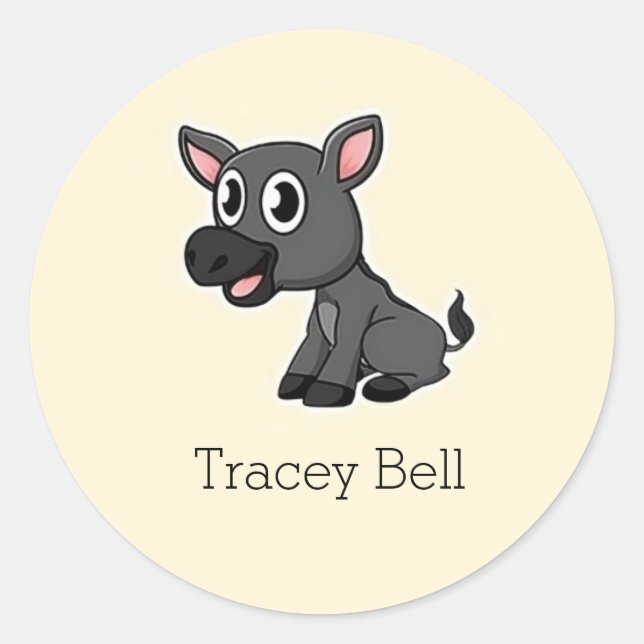 Adesivo Redondo Sorvete de cinza giro