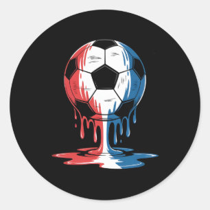 Adesivo Redondo Sorvete Drip Futebol 4 De Julho Meninos Kids Péby