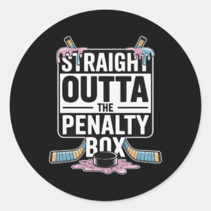 Adesivo Redondo Sorvete Drip Straight Outta The Penalty Box
