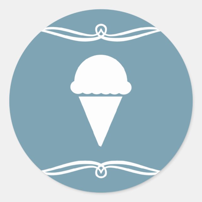 Adesivo Redondo sorvete mod (Frente)