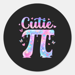 Adesivo Redondo Sorvete Pi Dia Fofo Professor de Matemática Sorvet