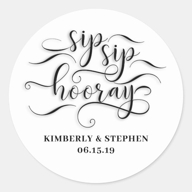 Adesivo Redondo Sorvete Sip Hooray (Frente)