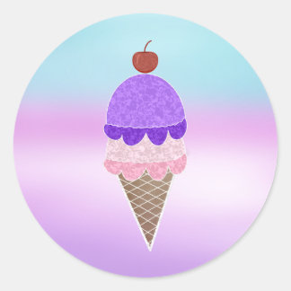 Adesivo Redondo Sorvetes